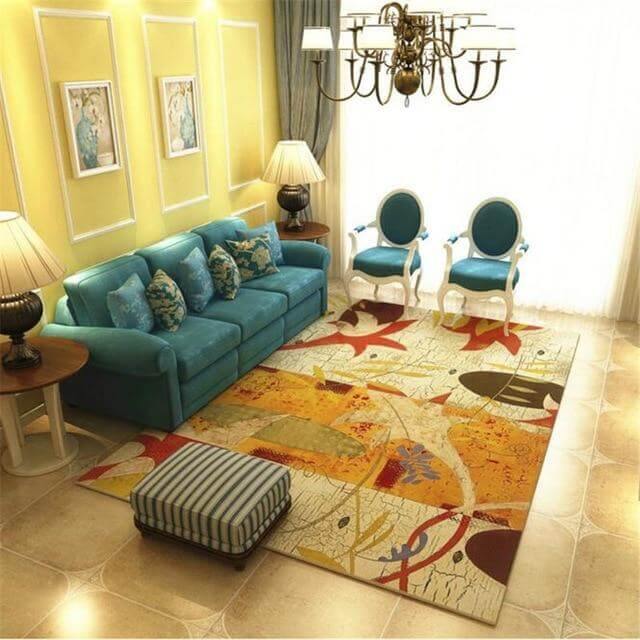 Cozy Farmhouse Plush Floor Rug for Living Room