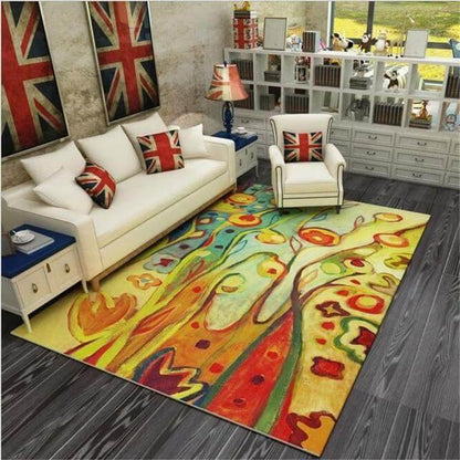 Cozy Farmhouse Plush Floor Rug for Living Room