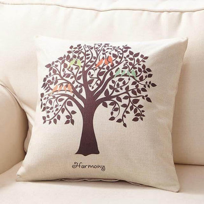 Vibrant Woodland Print Cushion Covers