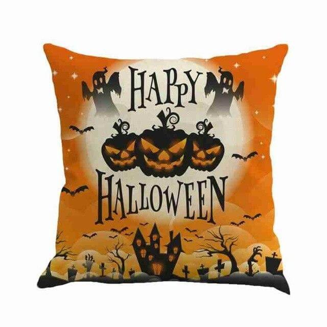 Spooky Haunted House Throw Pillow Covers