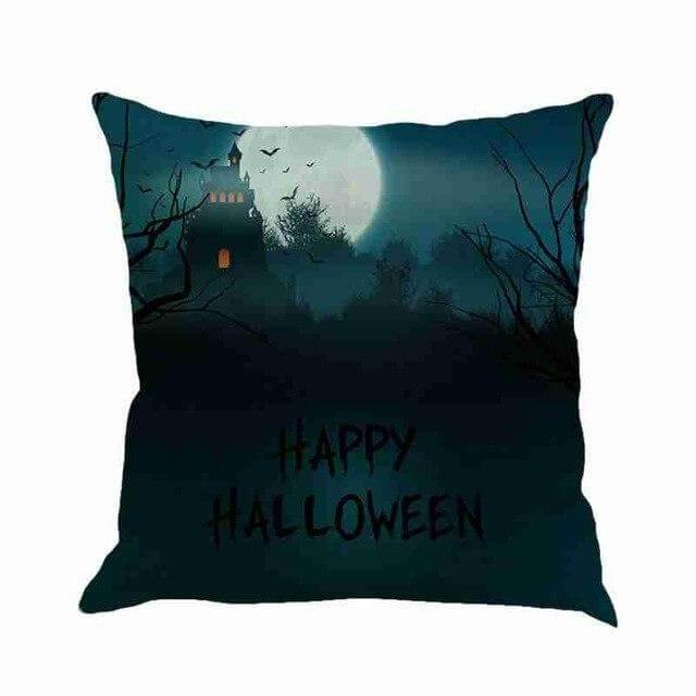 Spooky Haunted House Throw Pillow Covers
