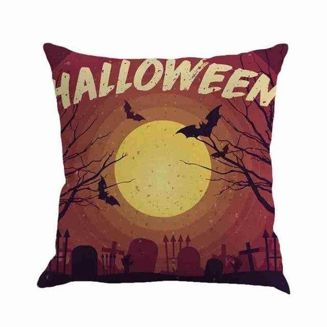 Creepy Ghost Halloween Throw Pillow Covers - Luxicro