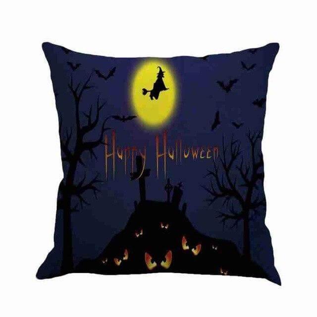 Spooky Haunted House Throw Pillow Covers