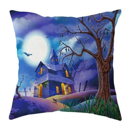 Haunted House Decorative Pillow Covers - Luxicro
