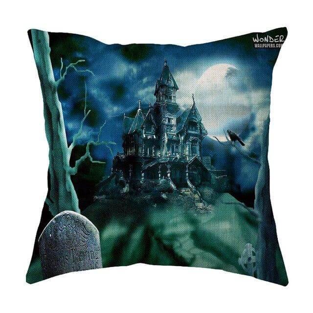 Haunted House Decorative Pillow Covers