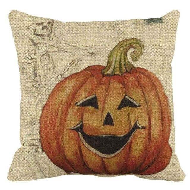 Creepy Pumpkin Fall Decor Pillow Covers - Luxicro