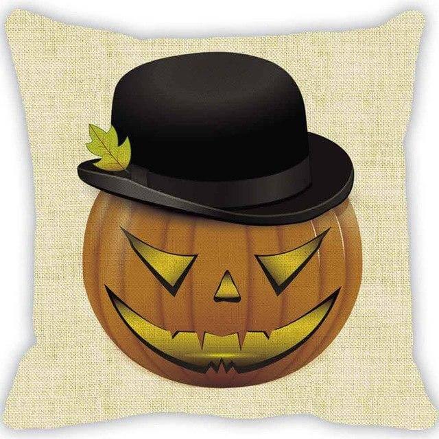 Creepy Pumpkin Fall Decor Pillow Covers