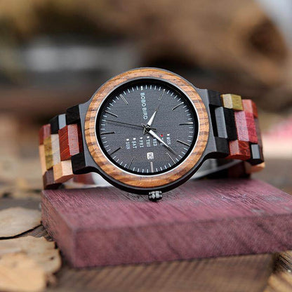 Stylish Brown Leather Wristwatch - Luxicro