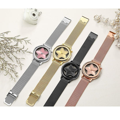Luxurious Gemstone Hollow Ladies Watch