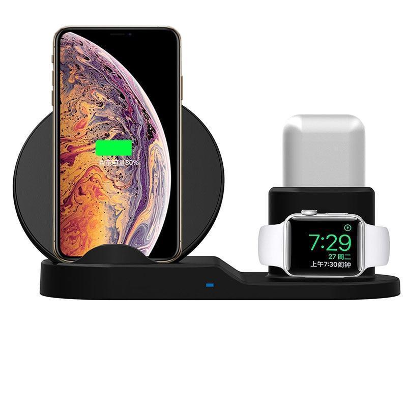 Fast 3 Port Wireless Charging Dock - Luxicro