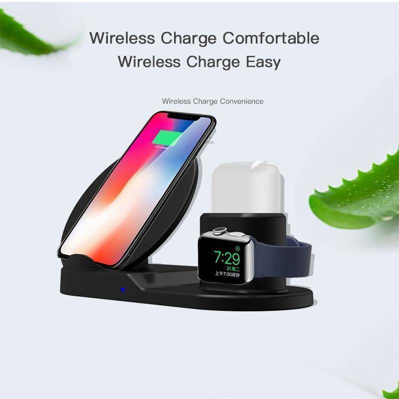 Quick Charge 3-in-1 Wireless Dock for iPhone Apple Watch AirPods