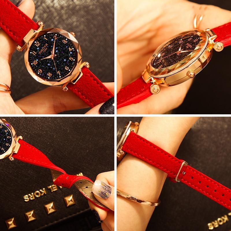 Stylish Star Pattern Women's Wrist Watch
