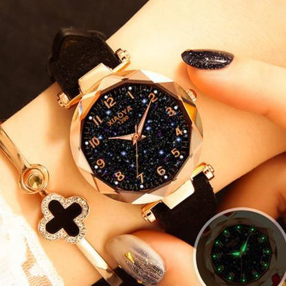 Stylish Cosmic Women's Wrist Watch Bracelet - Luxicro