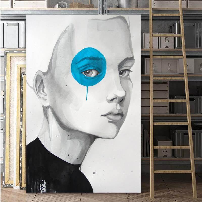 Beautiful Woman Painting Wall Decor Canvas - Luxicro