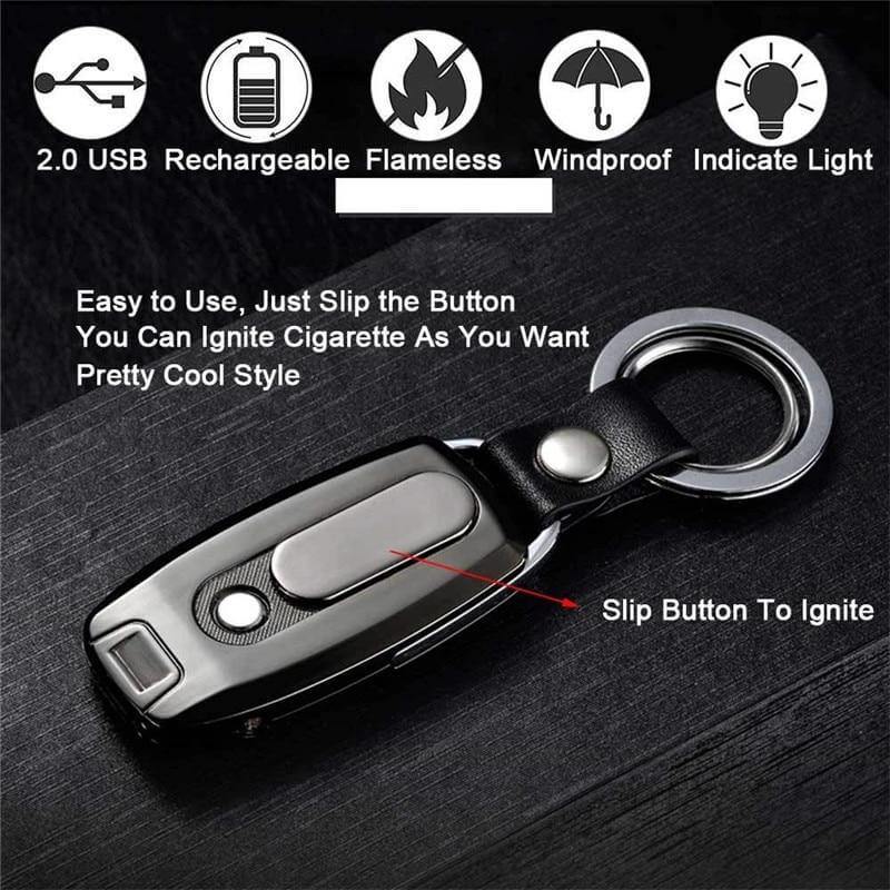 Refillable Windproof Flameless Lighter