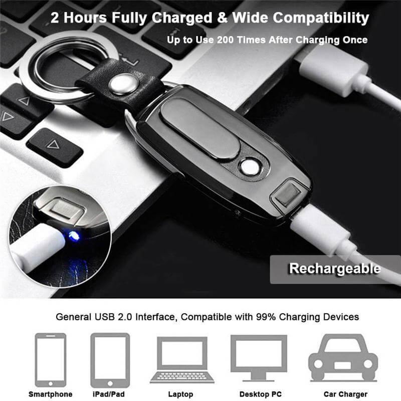 Refillable Windproof Flameless Lighter