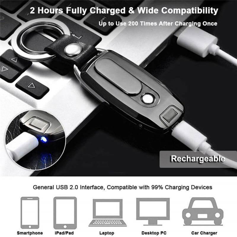 Refillable Windproof Flameless Lighter