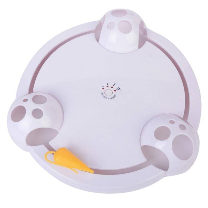 Interactive Pet Toy - Spinning Mouse Teaser