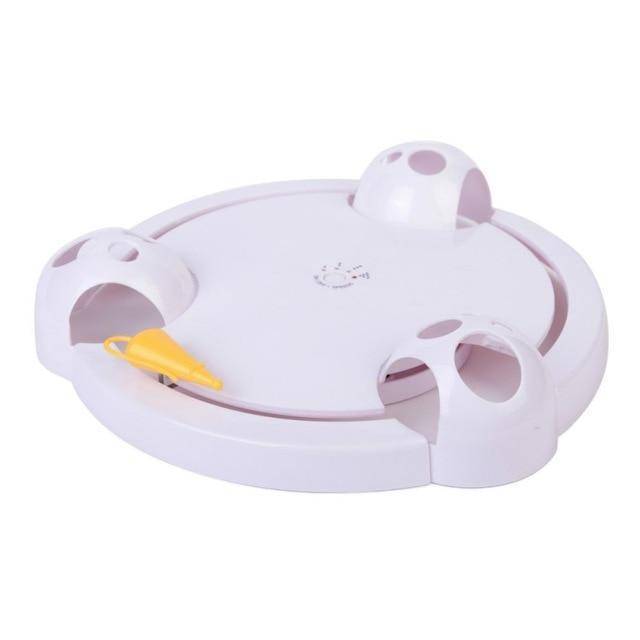Interactive Pet Toy - Spinning Mouse Teaser - Luxicro