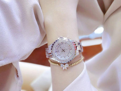 Luxury Diamond Women's Stainless Steel Watch