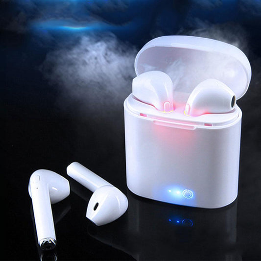 Cordless Bluetooth Earbuds with Portable Charger - Luxicro
