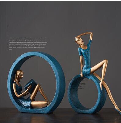 Decorative Miniature Women Figurine Sculptures