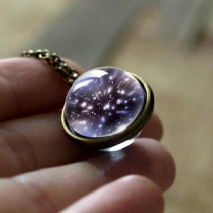 Celestial Star Silver Pendant Necklace