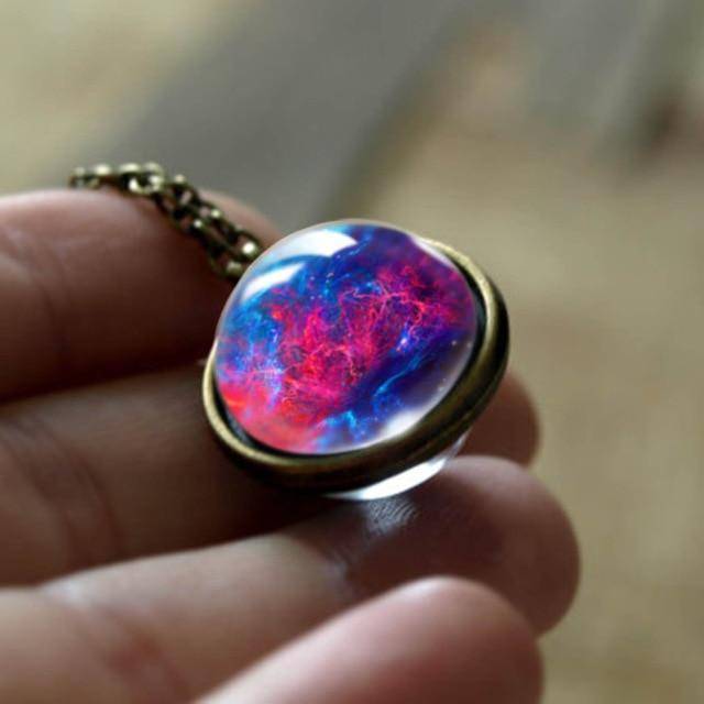 Celestial Star Silver Pendant Necklace