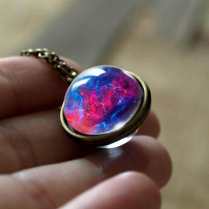 Celestial Star Silver Pendant Necklace
