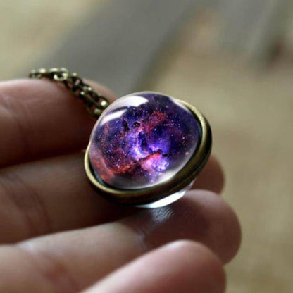 Celestial Star Silver Pendant Necklace