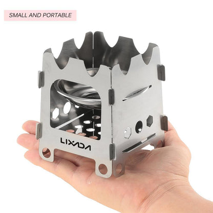 Portable Compact Camping Stove with Stainless Steel Burner