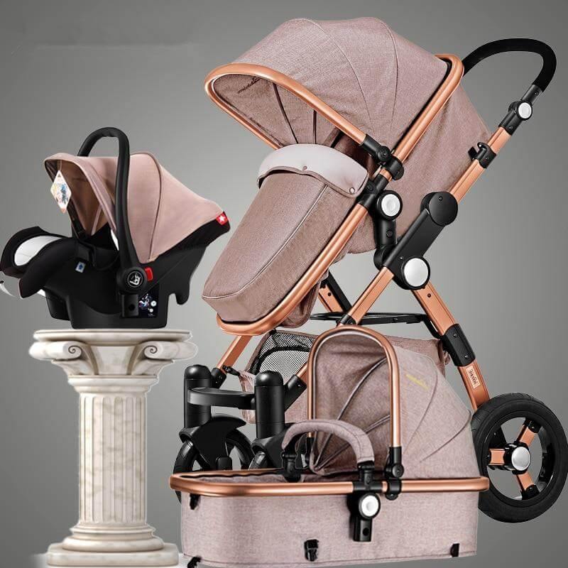 Portable 3 in 1 Collapsible Baby Stroller - Luxicro
