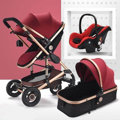 Space Saving 3 in 1 Baby Stroller