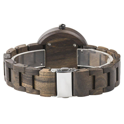 Elegant Wood Women's Quartz Watch