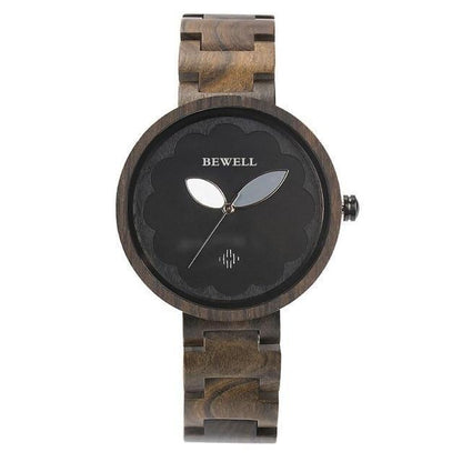Elegant Wood Women's Quartz Watch - Luxicro