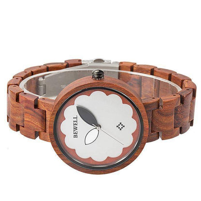 Elegant Wood Women's Quartz Watch