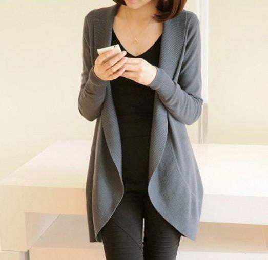 Soft Oversized Ladies Knit Crew Neck Sweater