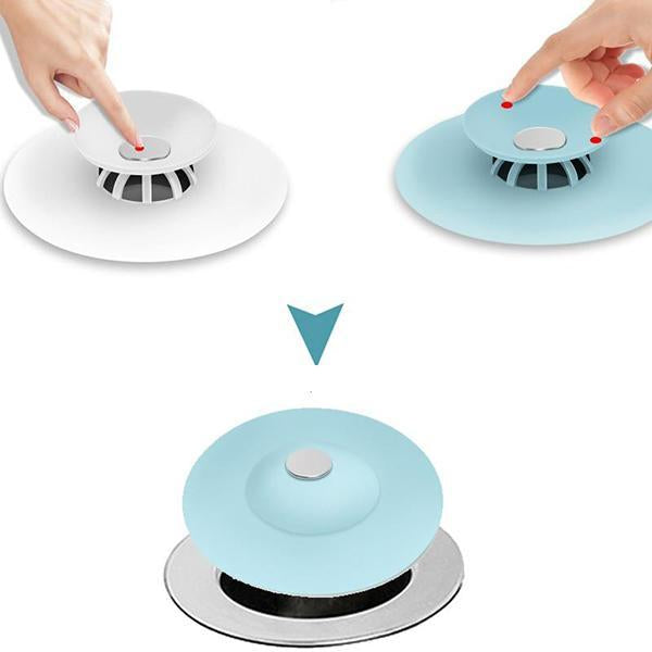 Easy Clean Sink Drain Strainer Plug