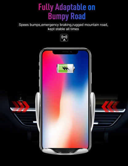 Simple Snap Wireless Phone Car Charger Holder