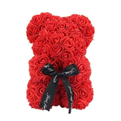 Cute Teddy Bear Rose Valentine's Day Gift For Girls - Luxicro