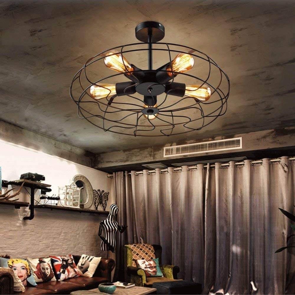 Traditional 5 Light Flush Mount Ceiling Light Fixture - Luxicro