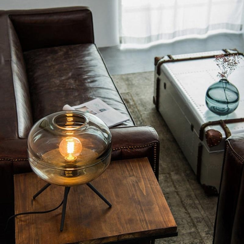 Classic Round Glass Table Light