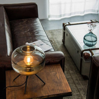 Classic Round Glass Table Light