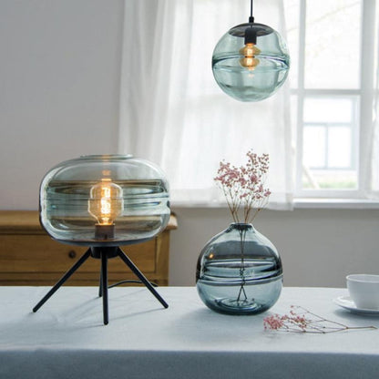 Classic Round Glass Table Light