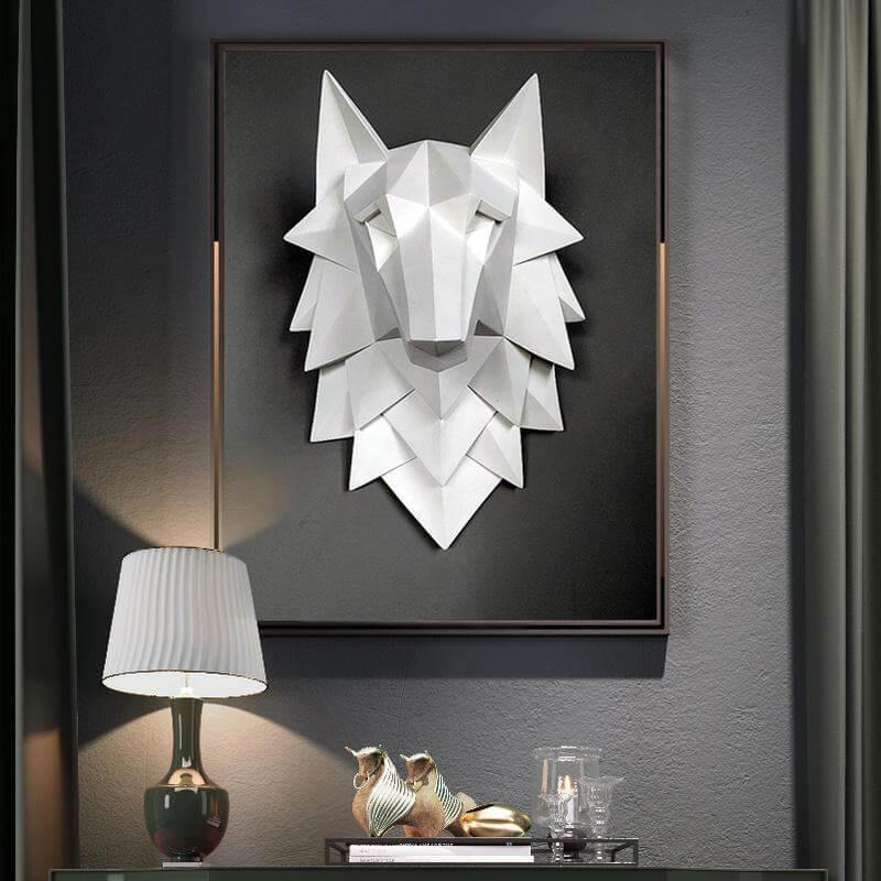 Realistic Wolf Statue Home Decor - Luxicro