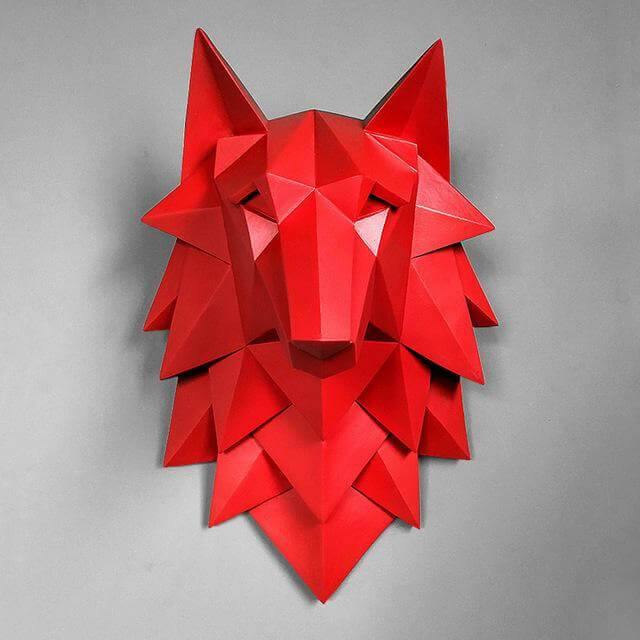 Realistic Wolf Statue Home Decor