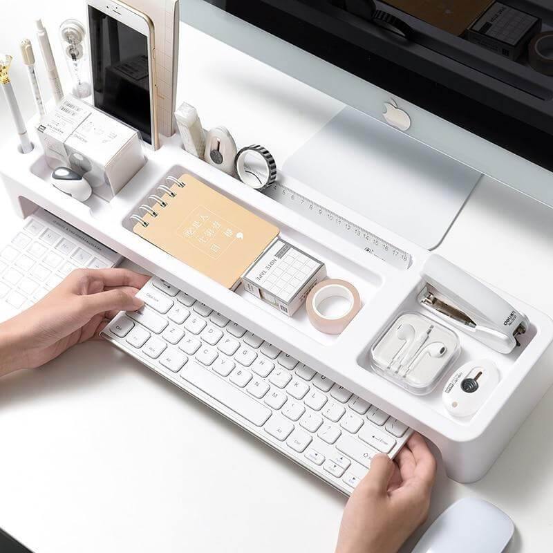 Space Saving Keyboard Tray and Desk Organizer - Luxicro