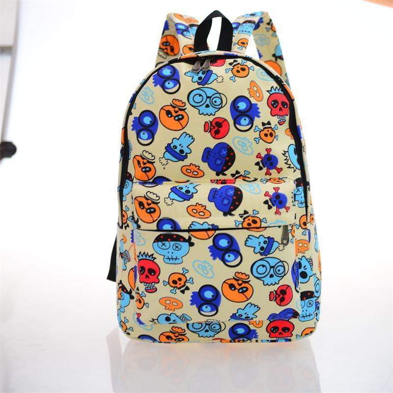 Retro Chic Cotton Backpack