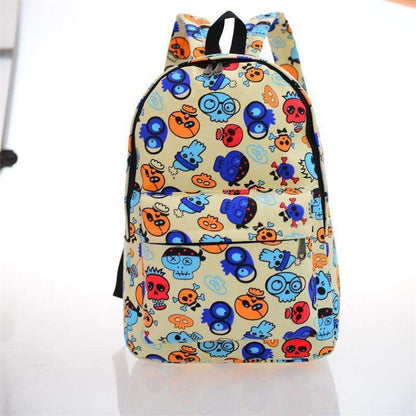 Retro Chic Cotton Backpack