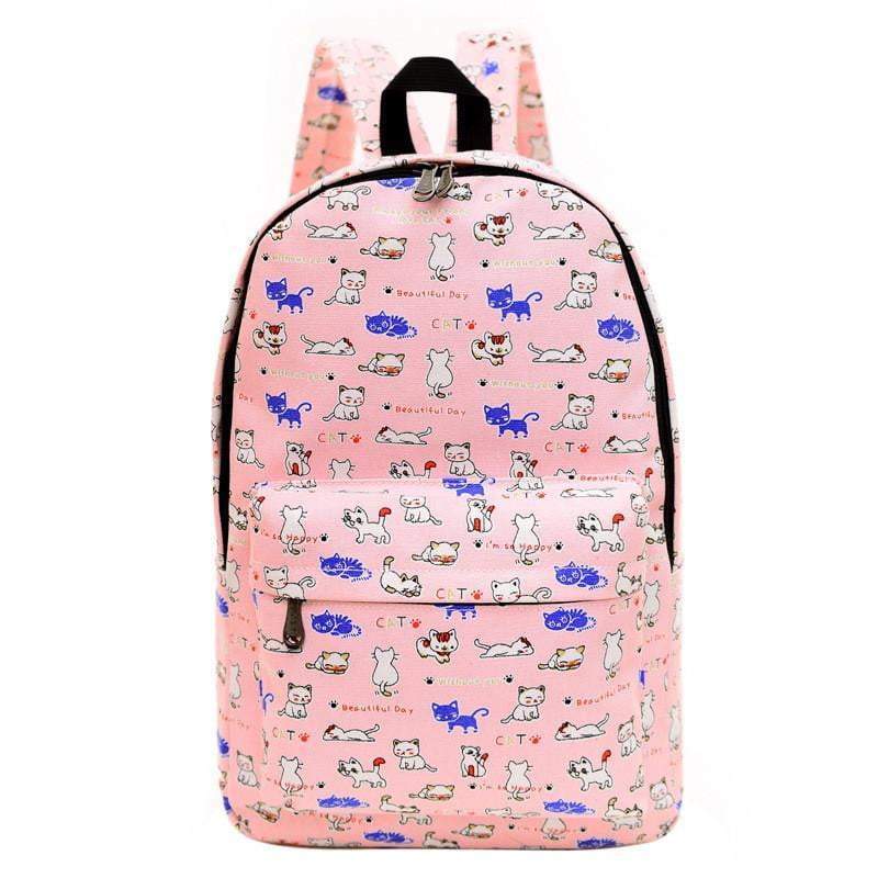 Retro Chic Cotton Backpack